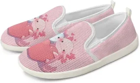 UNICEU Womens Slip On Loafers Mesh Athletic Shoes Lightweight Breathable Road Running Shoes Womens Work Flats Shoes Casual Footwear