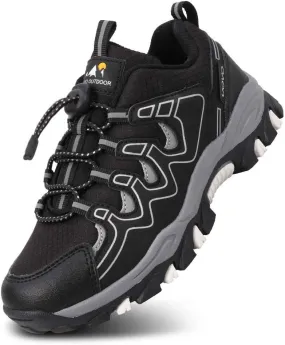 UOVO Boys Shoes Boys Sneakers Boys Tennis Running Shoes Waterproof Hiking Shoes Kids Athletic Outdoor Sneakers Slip Resistant(Little/Big Boys)