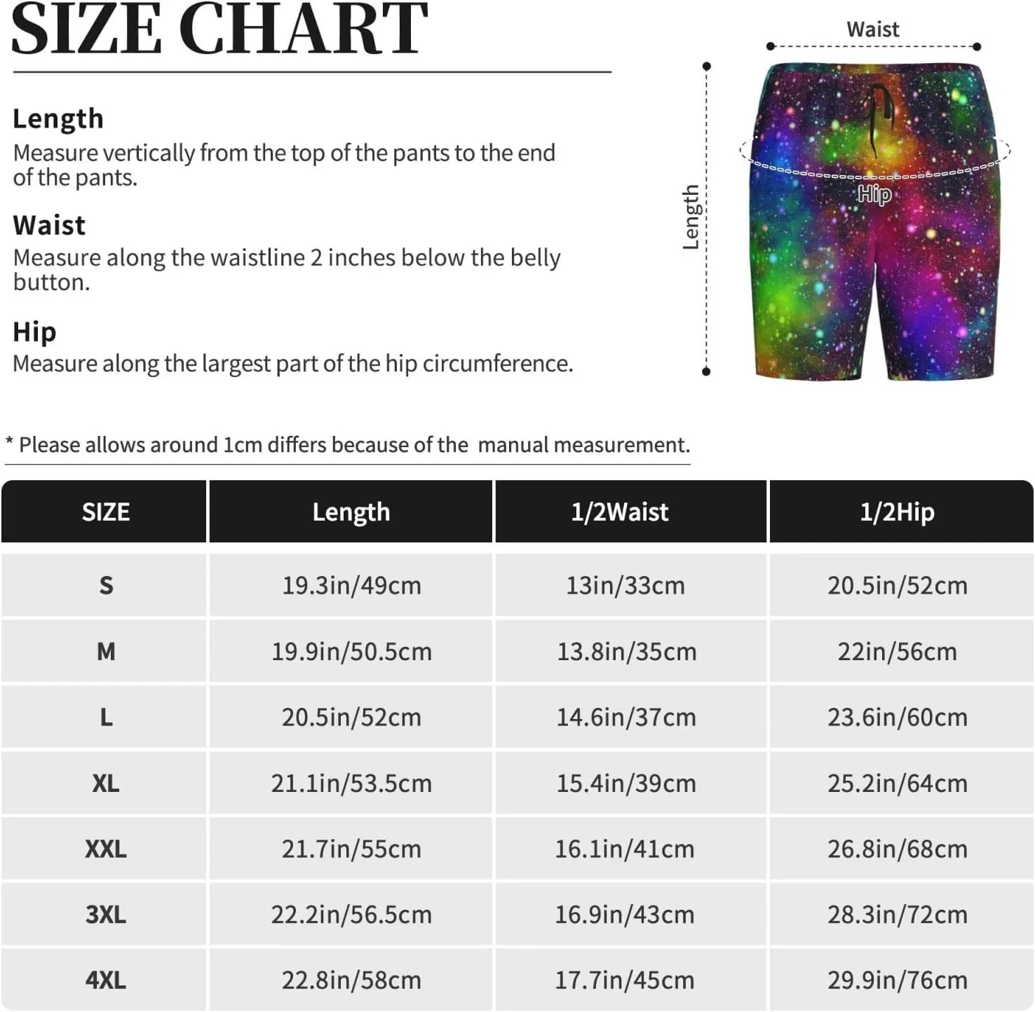 VOSERY mens pajama pants - Bright Universe Comfy Sleep Shorts Mens Pajama shorts, mens lounge shorts pj pants