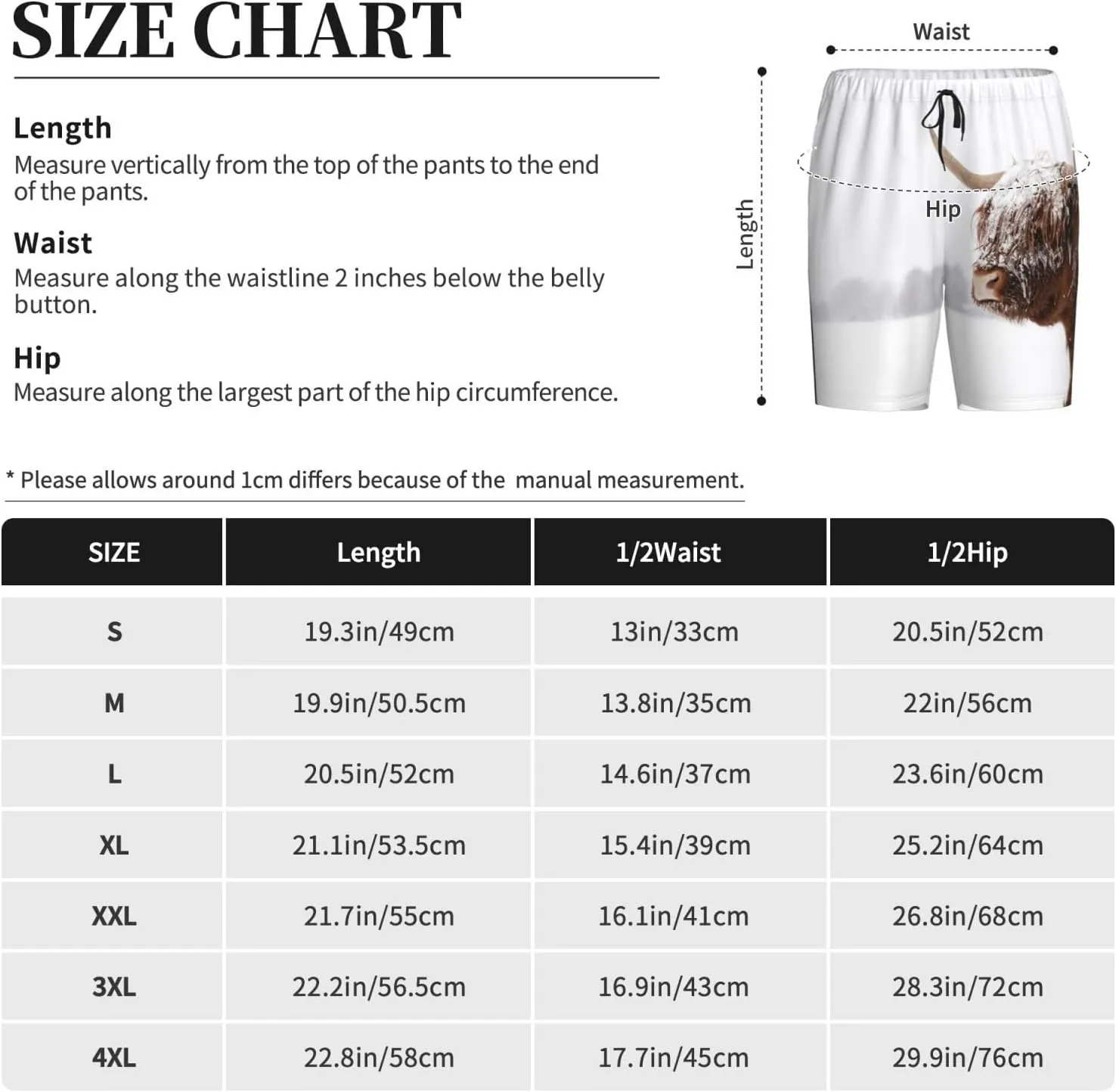 VOSERY mens pajama pants - Yak (4) Comfy Sleep Shorts Mens Pajama shorts, mens lounge shorts pj pants