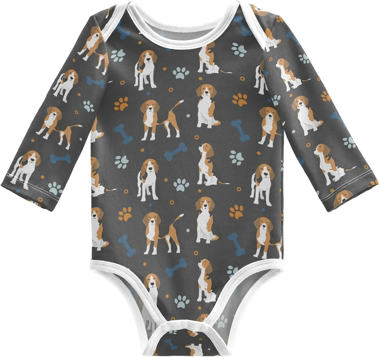 vvfelixl Baby Bodysuits Bee Long Sleeve Cotton Baby Clothes for Boys Girls 3M