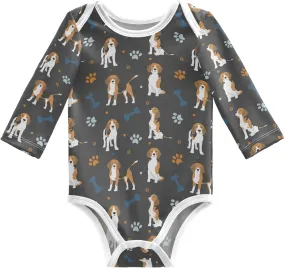 vvfelixl Baby Bodysuits Bee Long Sleeve Cotton Baby Clothes for Boys Girls 3M