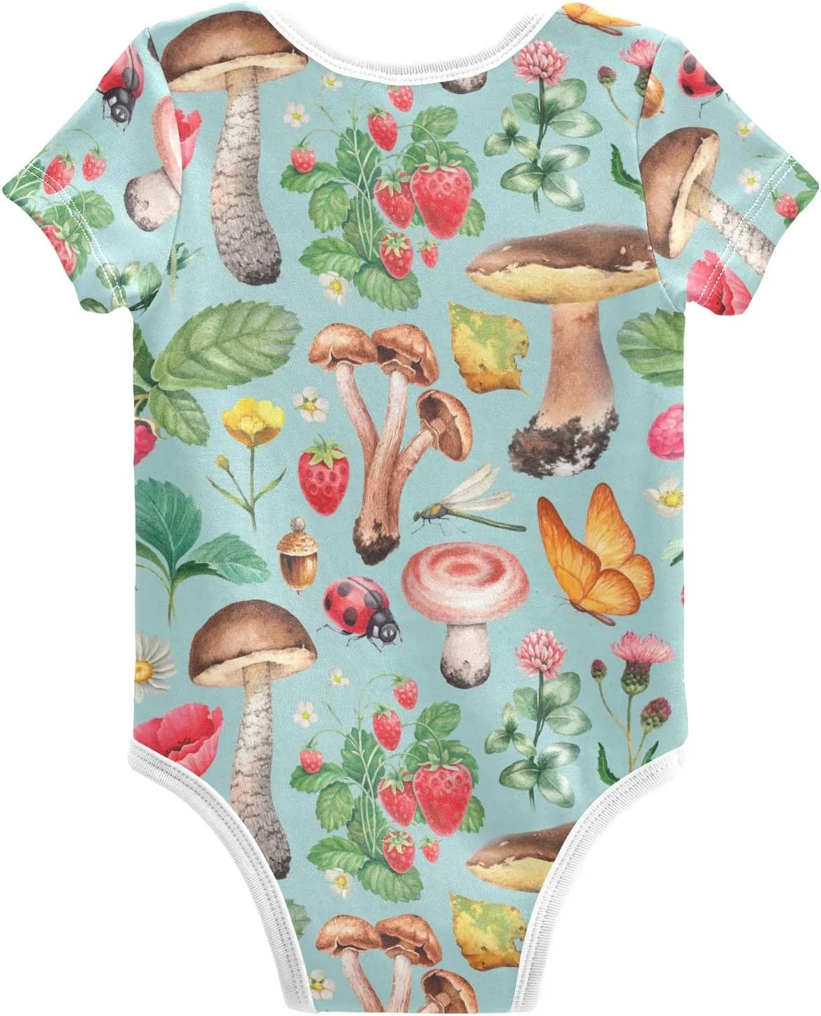 vvfelixl Baby Girls' Bodysuits Llama Alpaca Cactus Short Sleeve Cotton Baby Clothes For Girls 0-24 Months Black