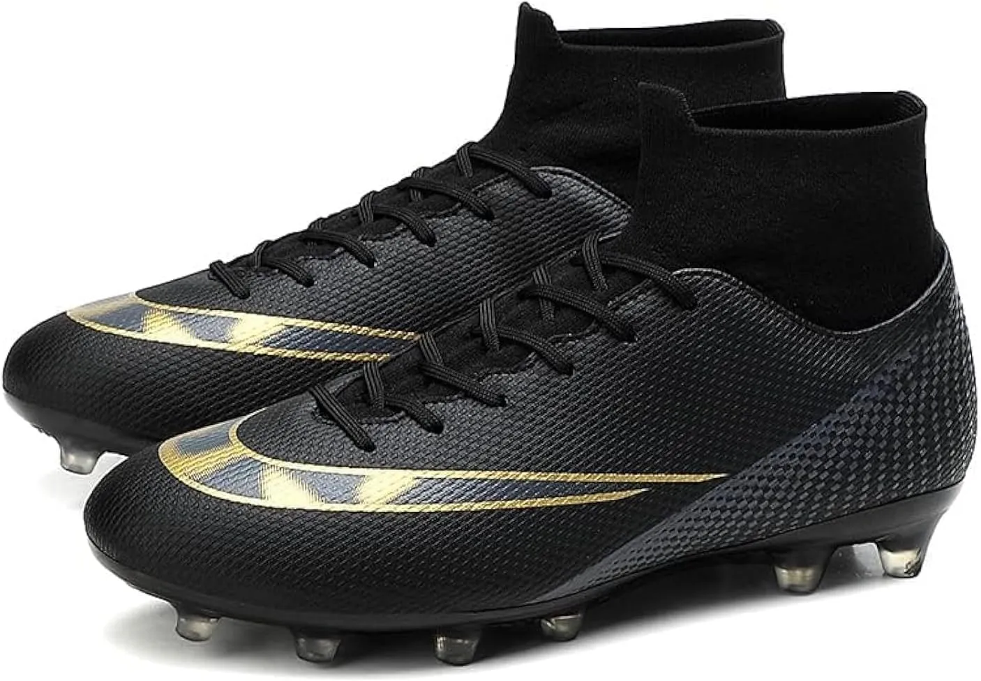 WANMEIL Unisex Football Soccer Shoe Big Kids Youth Outdoor Firm Ground Soccer Cleats