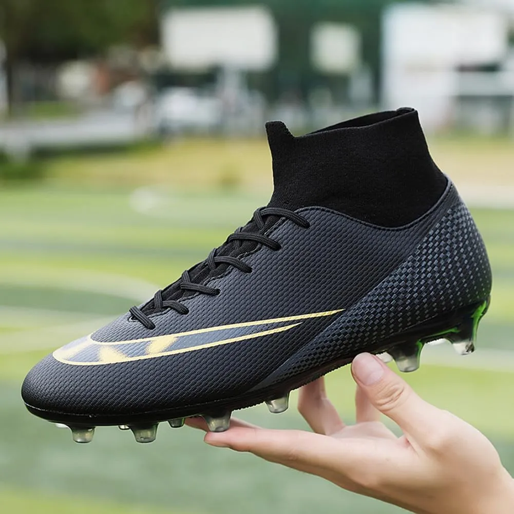 WANMEIL Unisex Football Soccer Shoe Big Kids Youth Outdoor Firm Ground Soccer Cleats