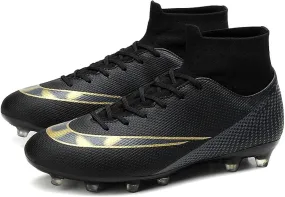 WANMEIL Unisex Football Soccer Shoe Big Kids Youth Outdoor Firm Ground Soccer Cleats