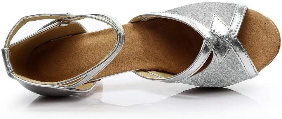 Wedding Heels Ankle Strap High Heel Sandals for Women Black Block Heels Women's Open Toe Heeled Sandals