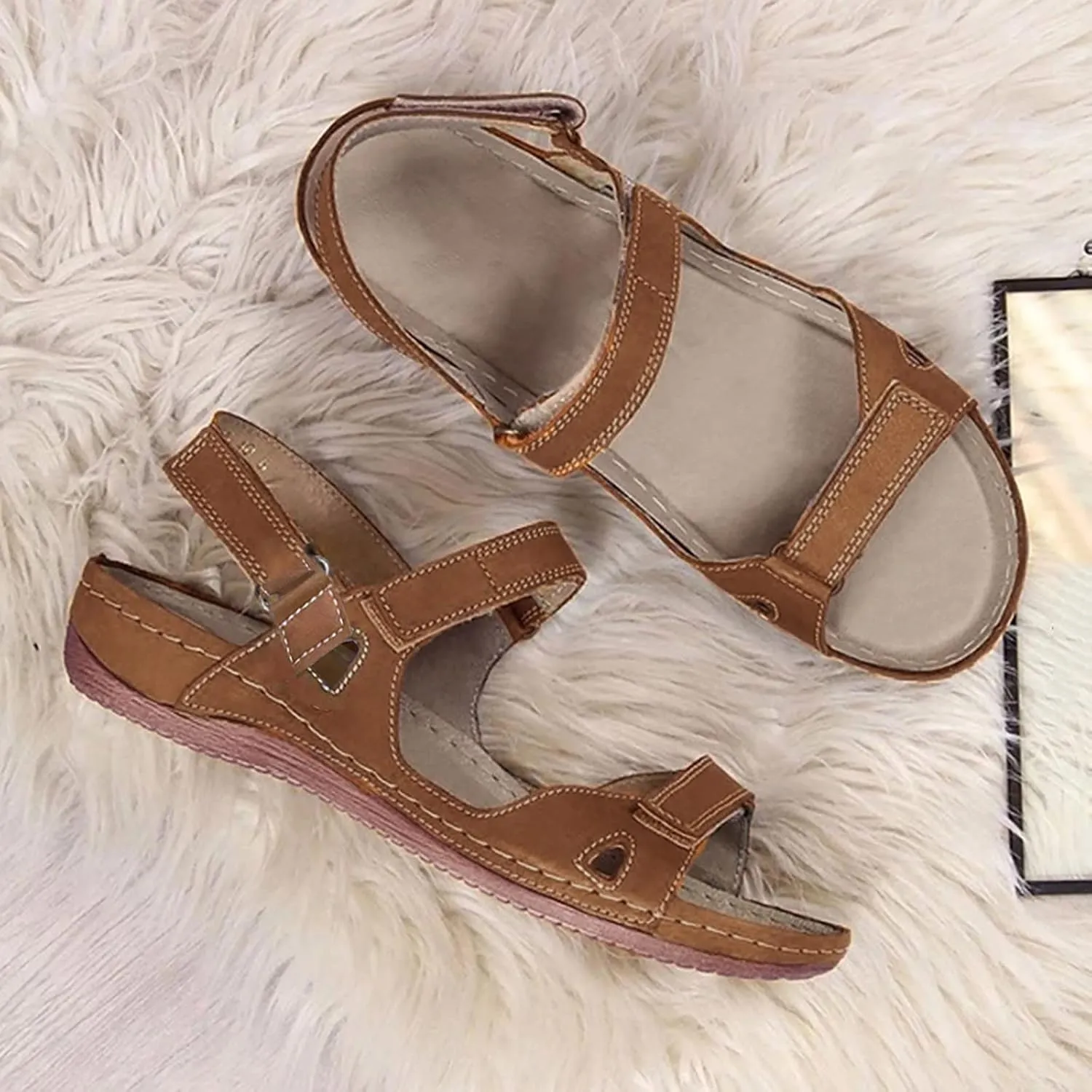 Wedge Sandals Womens Low Wedges Platform Sandals Womens Summer Shoes Women's Ankle Strap Low Wedge Sandals