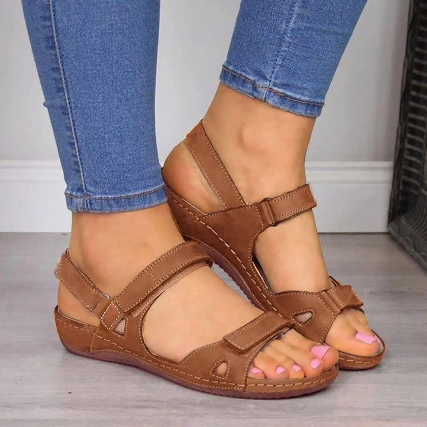 Wedge Sandals Womens Low Wedges Platform Sandals Womens Summer Shoes Women's Ankle Strap Low Wedge Sandals