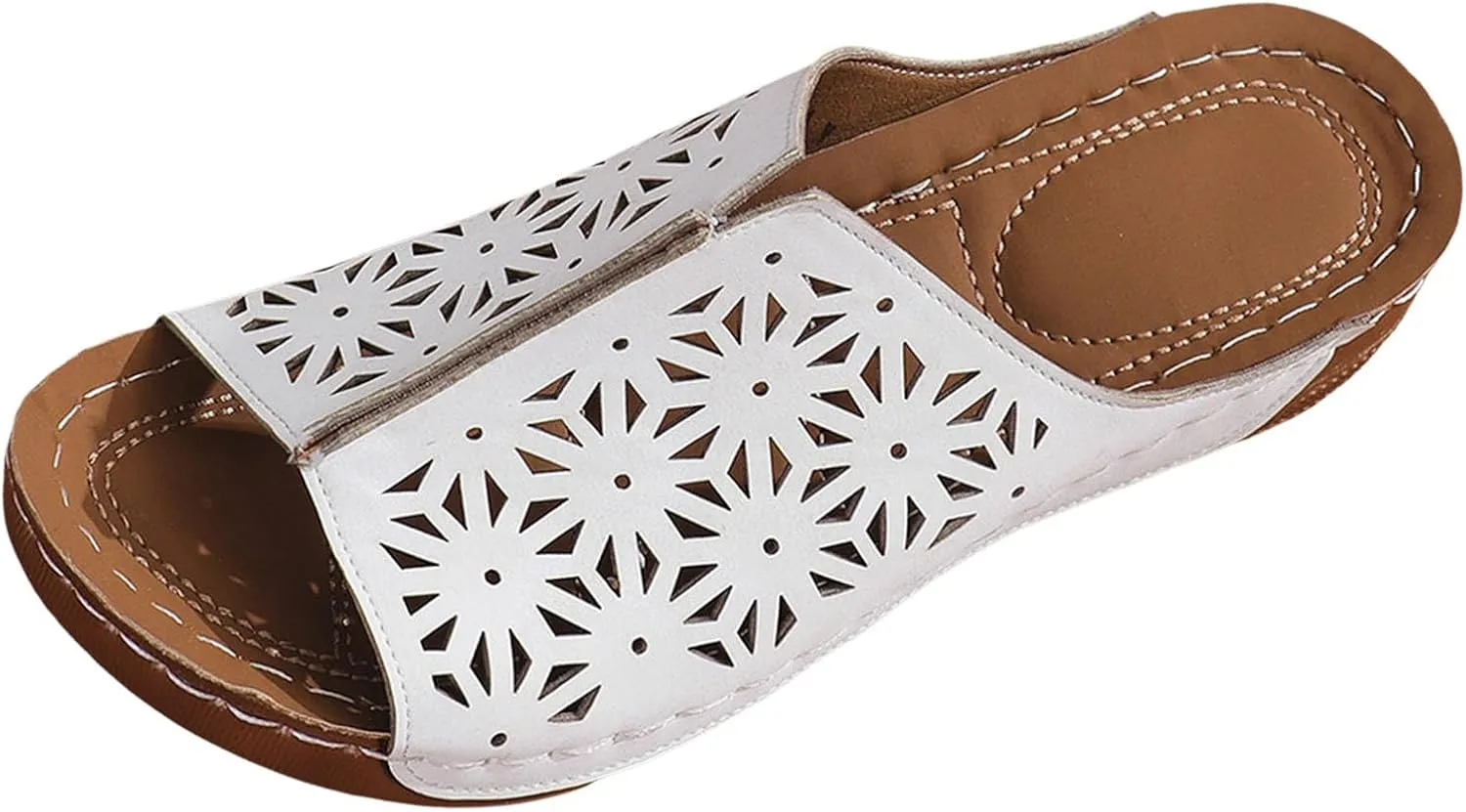 Wedge Sandals Womens Sandals with Memory Foam Insole and Cork Footbed Womens Low Wedges Platform Sandals