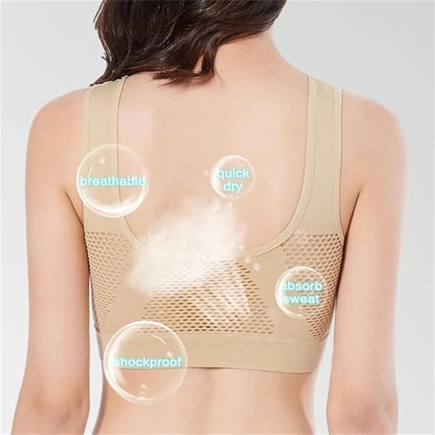 White Lace Bra Sexy Thin Silk Back Anti Sagging Sports Bra Sports Bra Workout Top Yoga Bras for Women Womens Sports