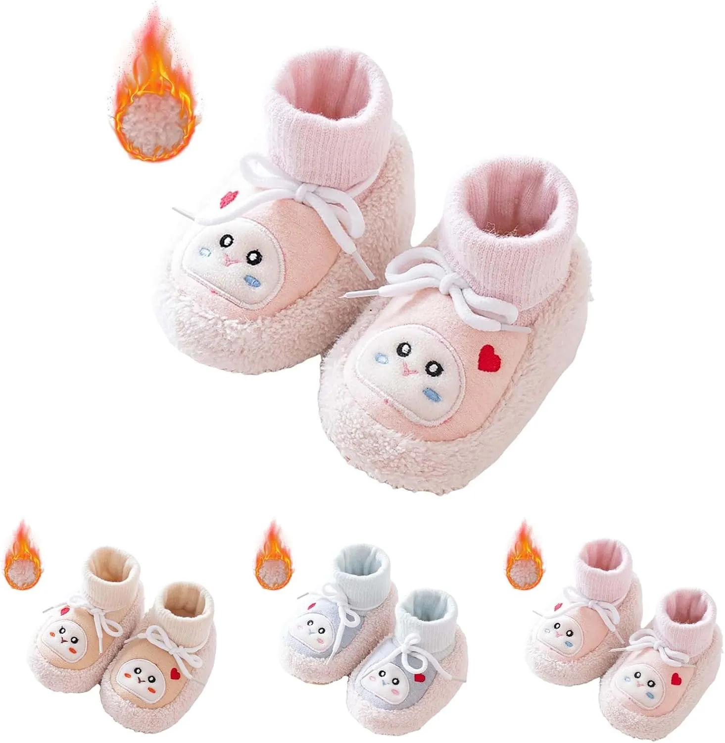 Winter Infant Toddler Shoes Boys Girls Baby Shoes Soft Sole Slip On Shoes Cute Animal Decoration 12 Months Shoes Boy