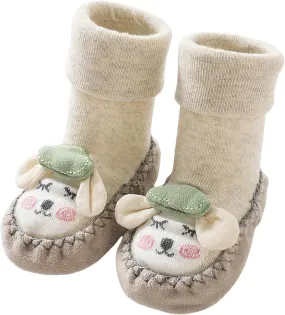 Winter Infant Toddler Shoes Boys Girls Baby Shoes Soft Sole Slip On Shoes Cute Animal Size 5 Toddler Boots Girls