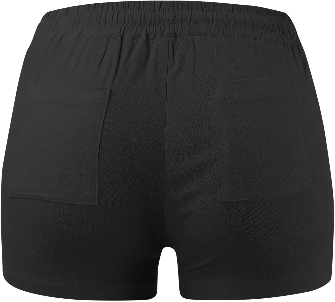 Women Casual Elastic Waist Summer Drawstring Cotton Shorts Womens Beach with Pocket Womens Pajama Set Shorts