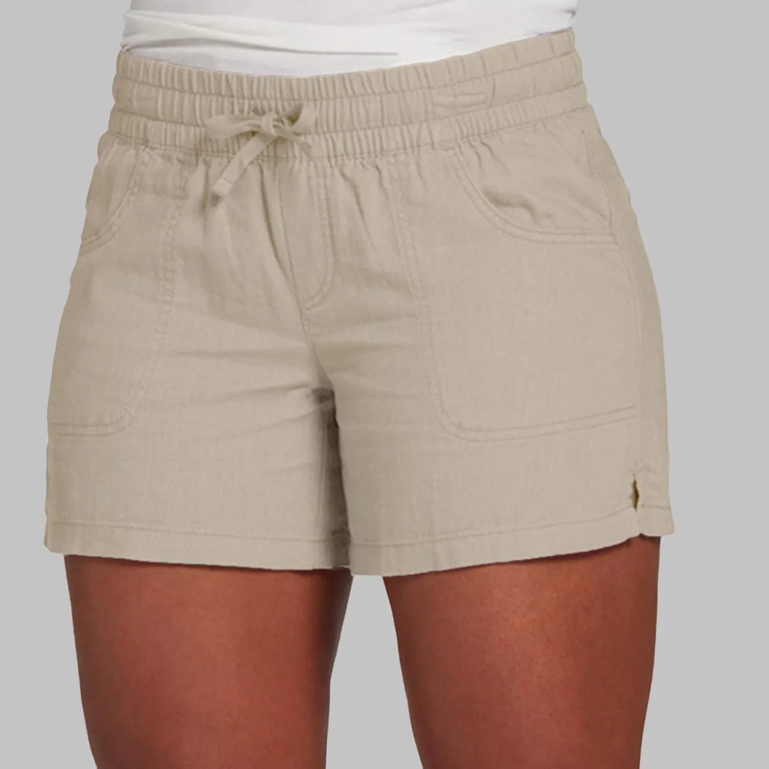 Women Casual Elastic Waist Summer Drawstring Cotton Shorts Womens Beach with Pocket Womens Pajama Set Shorts