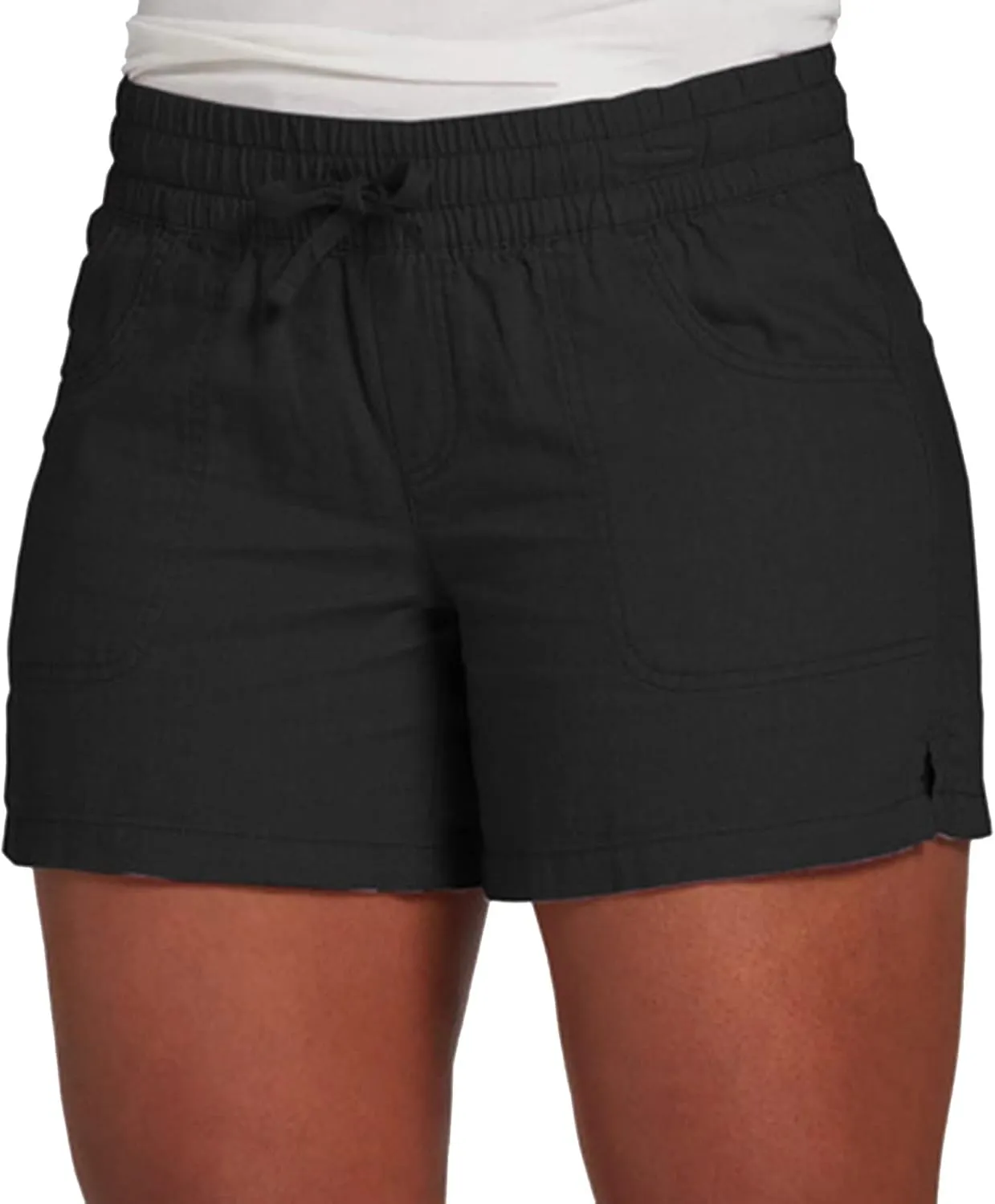 Women Casual Elastic Waist Summer Drawstring Cotton Shorts Womens Beach with Pocket Womens Pajama Set Shorts