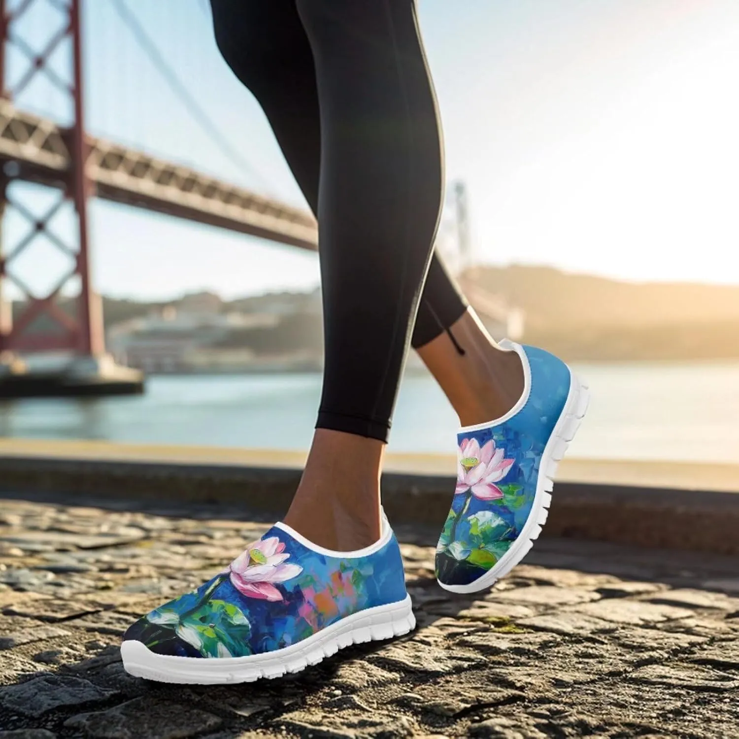 Women Slip On Tennis Shoes Casual Sneakers Womens Non Slip Work Shoes