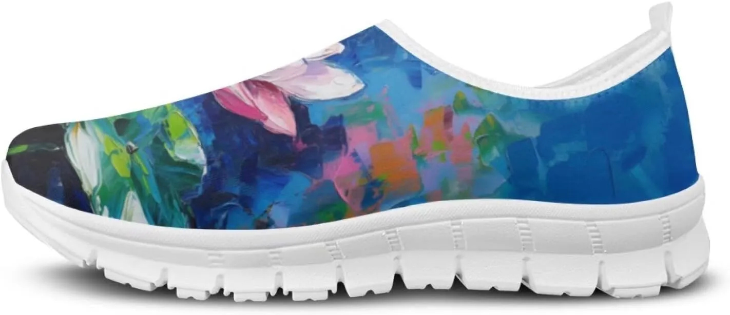 Women Slip On Tennis Shoes Casual Sneakers Womens Non Slip Work Shoes