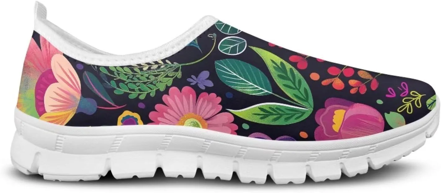 Women Slip On Tennis Shoes Womens Non Slip Work Shoes Casual Sneakers