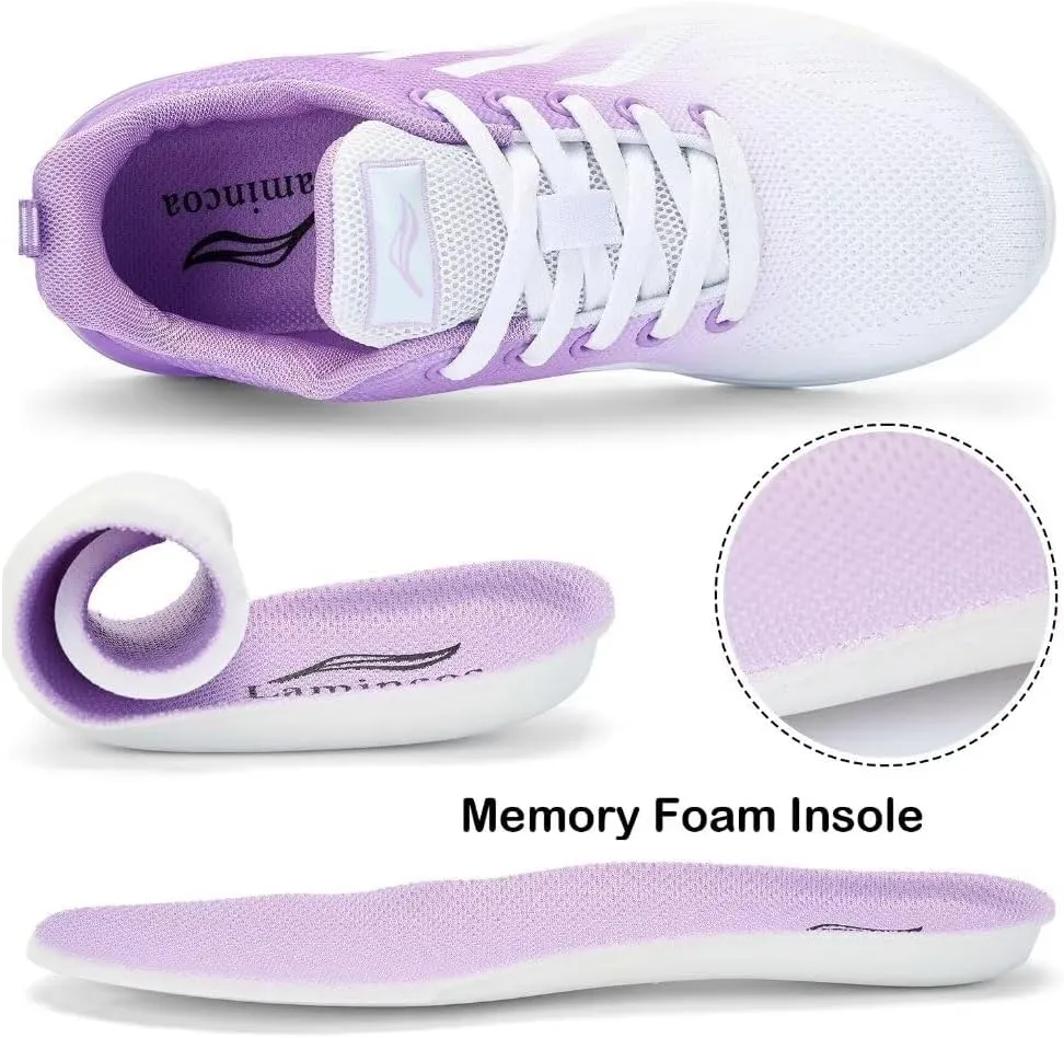Womens Air Running Shoes Womens Walking Shoes Lightweight Women Sneakers Air Cushion Tennis Shoes for Gym Workout Sports