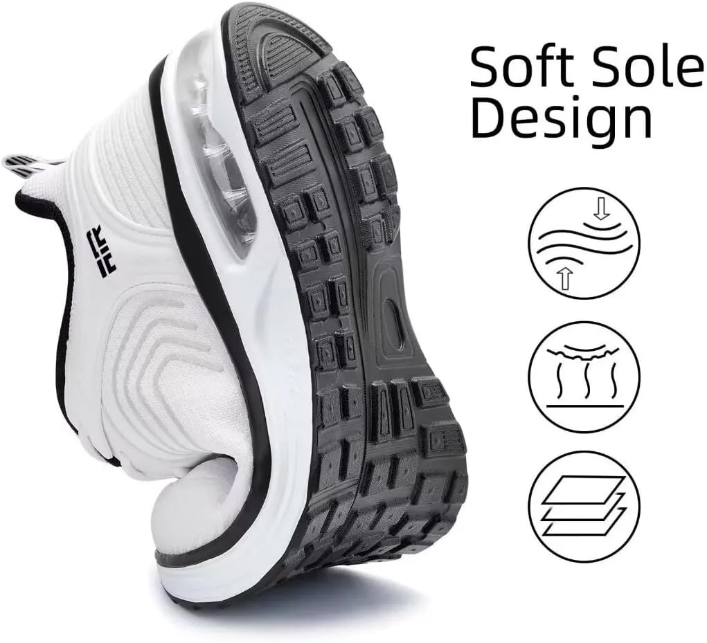 Womens Air Running Shoes Womens Walking Shoes Lightweight Women Sneakers Air Cushion Tennis Shoes for Gym Workout Sports