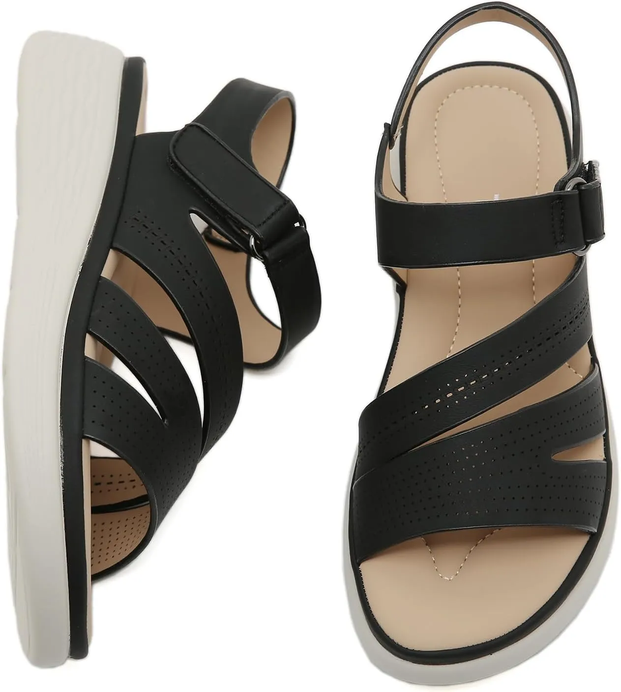 Womens Arch Support Sandals Comfortable Lightweight Athletic Hiking Sandals Water Shoes