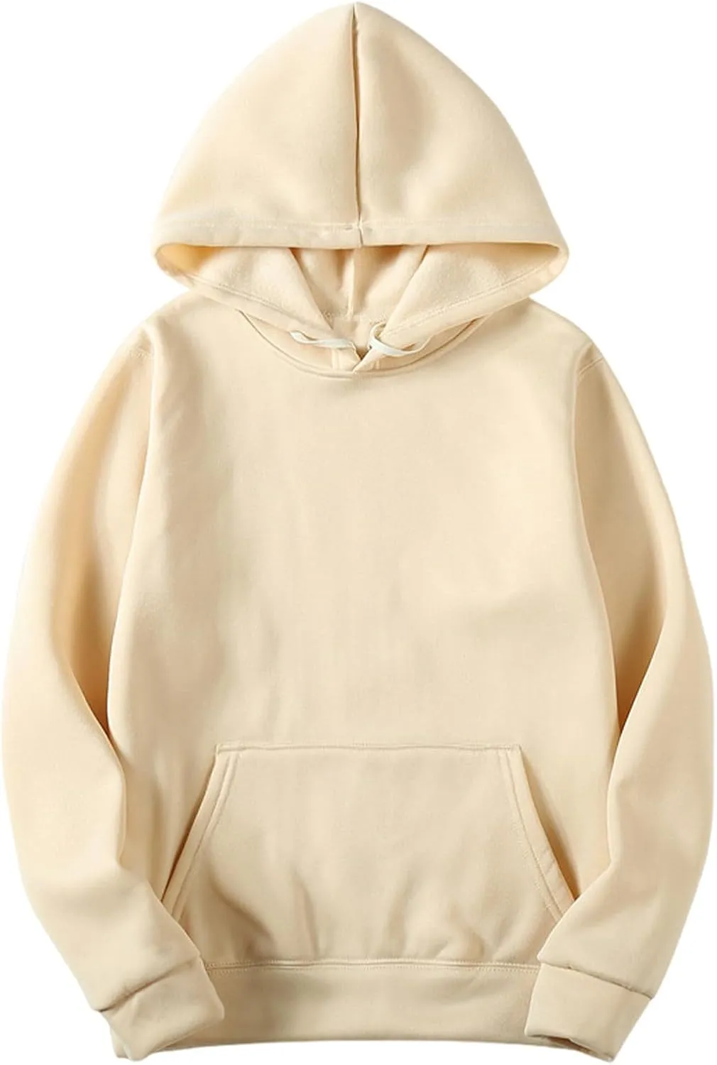 Womens Basic Hoodies Casual Long Sleeve Pullover 2024 Fall Plain Hooded Sweatshirts Lightweight Loose Gym Hoodie