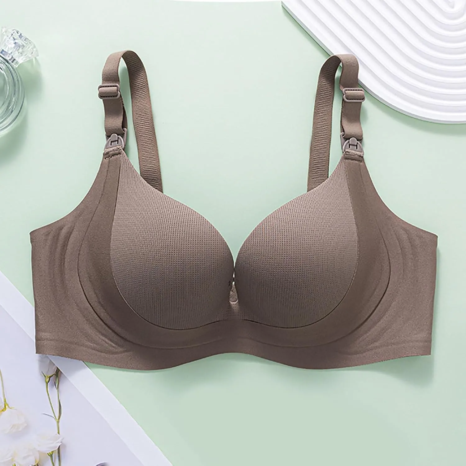Womens Bra Women Lactation Bra Thin Cavity Cup Breathable Maternity Bra Push Up Sag Bra Womens Bras