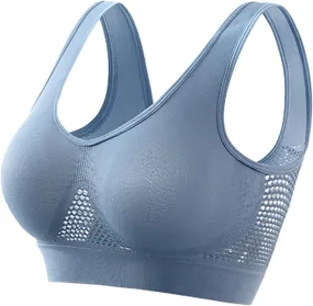 Womens Bras,Sports Bras for Women,Padded Sports Bra Tank Top Large Hollow Sports Tank Top with Chest Cushion Bra