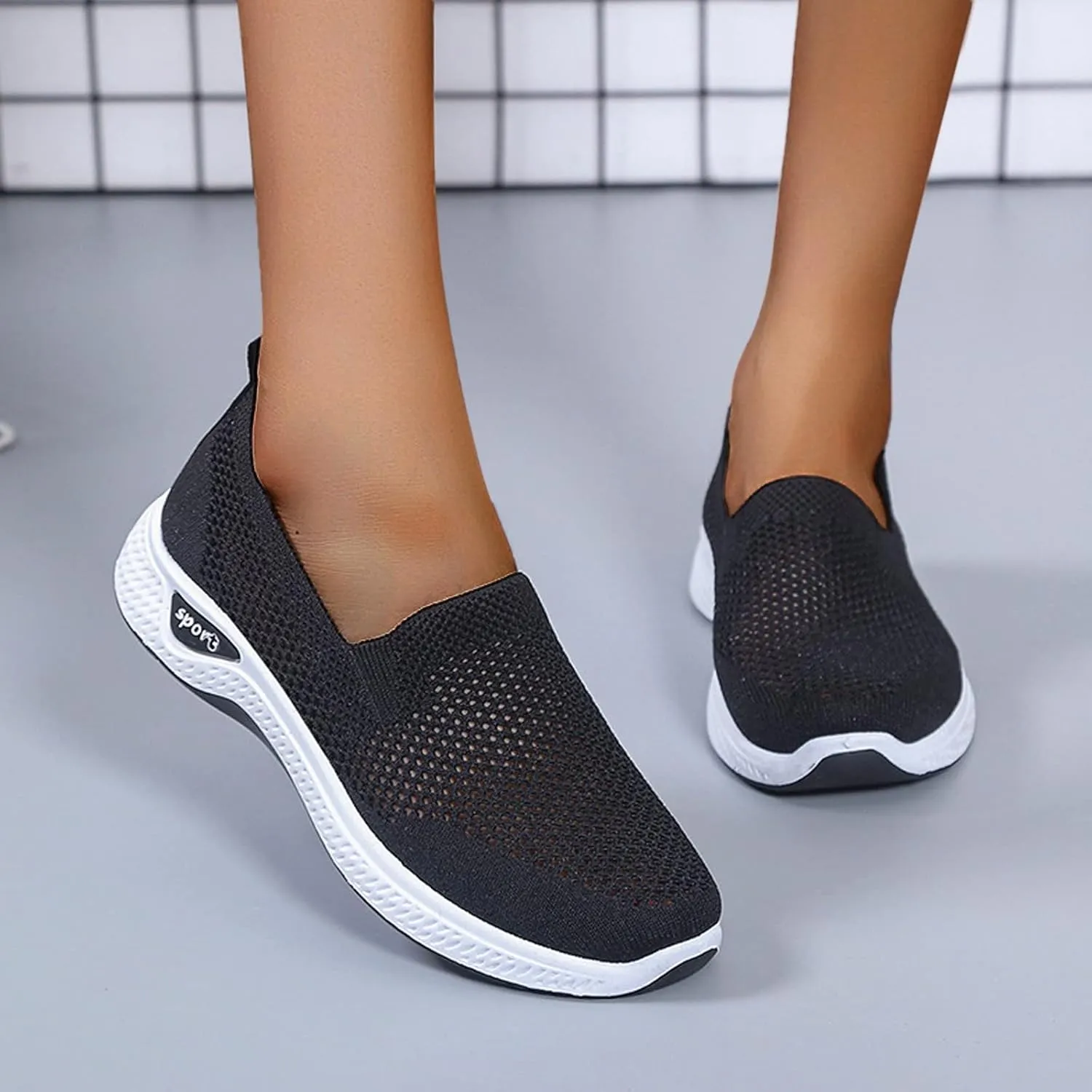 Womens Canvas Slip On Loafers Casual Walking Shoes Lightweight Comfortable Sneakers Non Slip Flat Flats