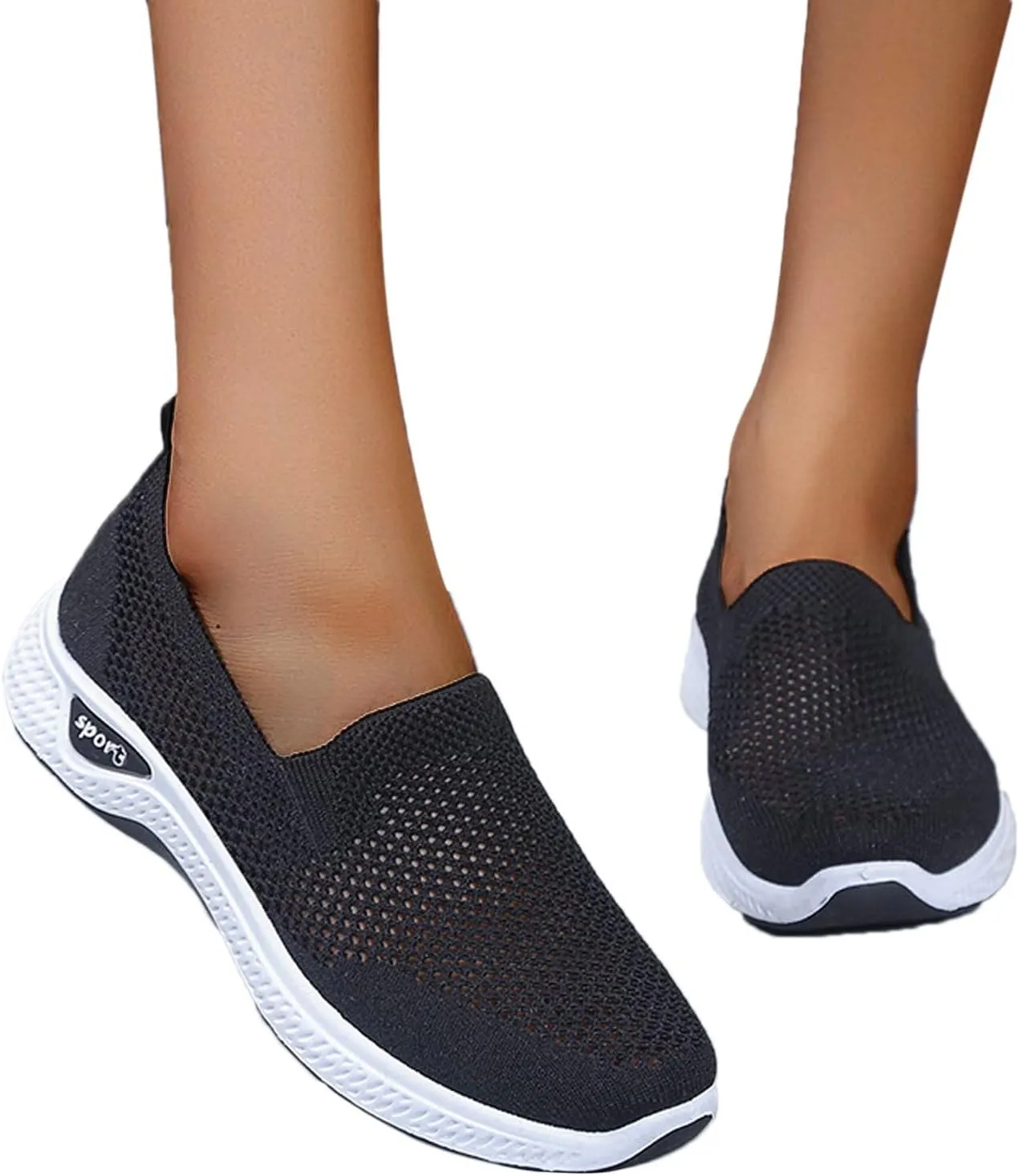 Womens Canvas Slip On Loafers Casual Walking Shoes Lightweight Comfortable Sneakers Non Slip Flat Flats