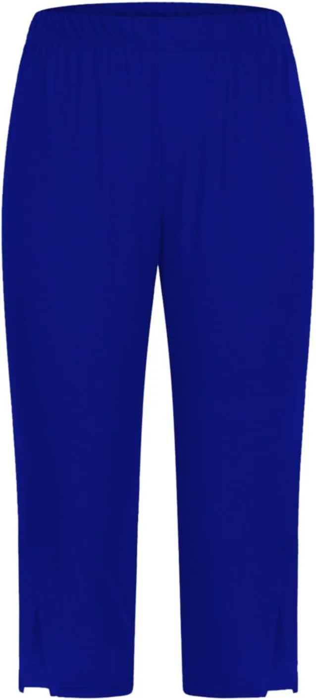 Womens Capri Leggings Summer Rhinestone Compression Leggings High Waist Pants Tight Yoga Workout Cropped Pants