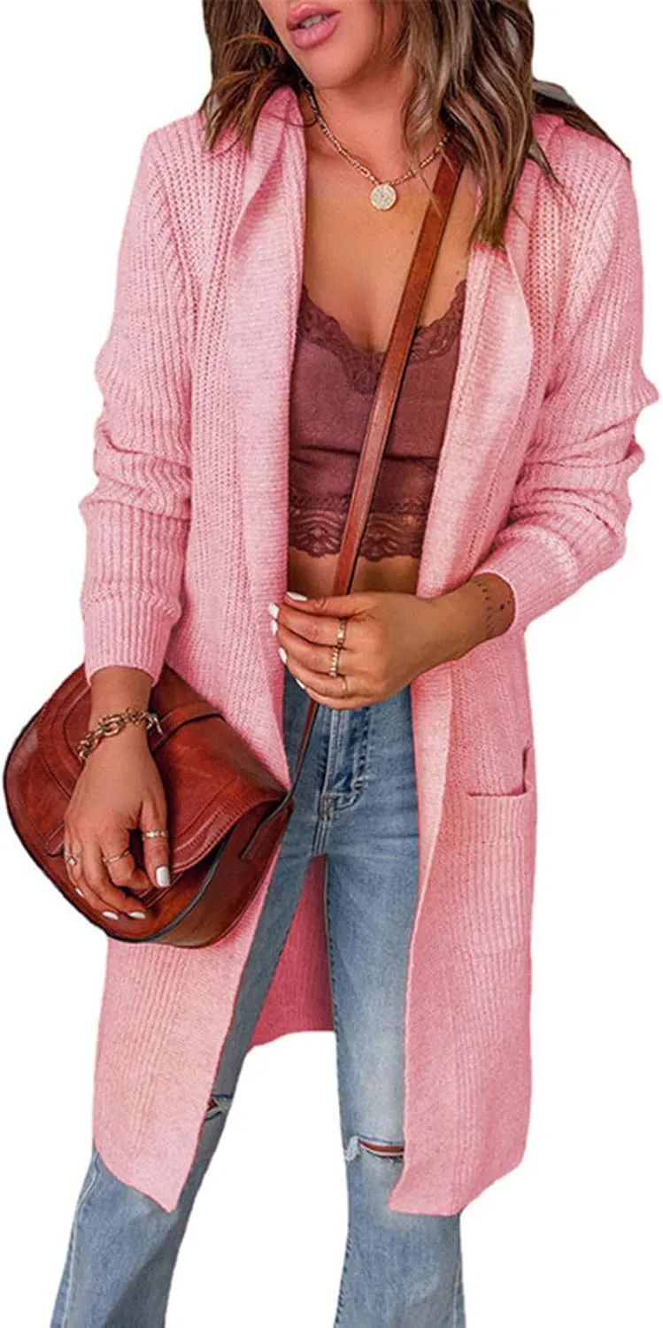 Womens Cardigan Sweaters, Womens Tops Plus Size Cardigan Long Sleeve Open Front Cardigans Long Duster