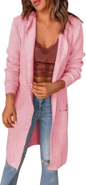 Womens Cardigan Sweaters, Womens Tops Plus Size Cardigan Long Sleeve Open Front Cardigans Long Duster