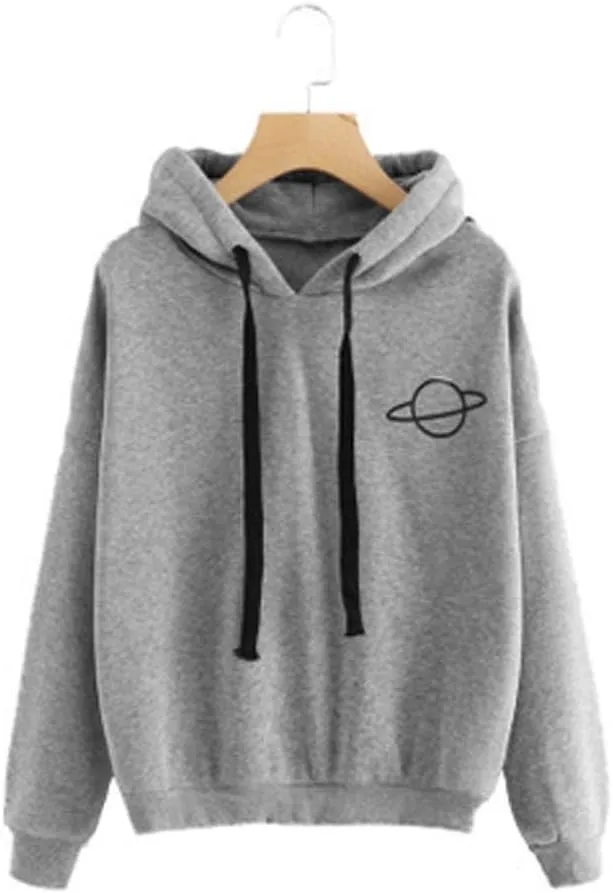 Women's Casual Long Sleeve Hoodies Sweatshirts Drawstring Pullover Tunic Tops With Pockets Loose Fit Blouses Tops