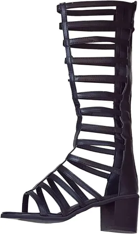 Women's Chunky Low Heel Sandals 2025 Summer European And Sexy Slim Strap Open Toe Long Tube Shoes with Heel