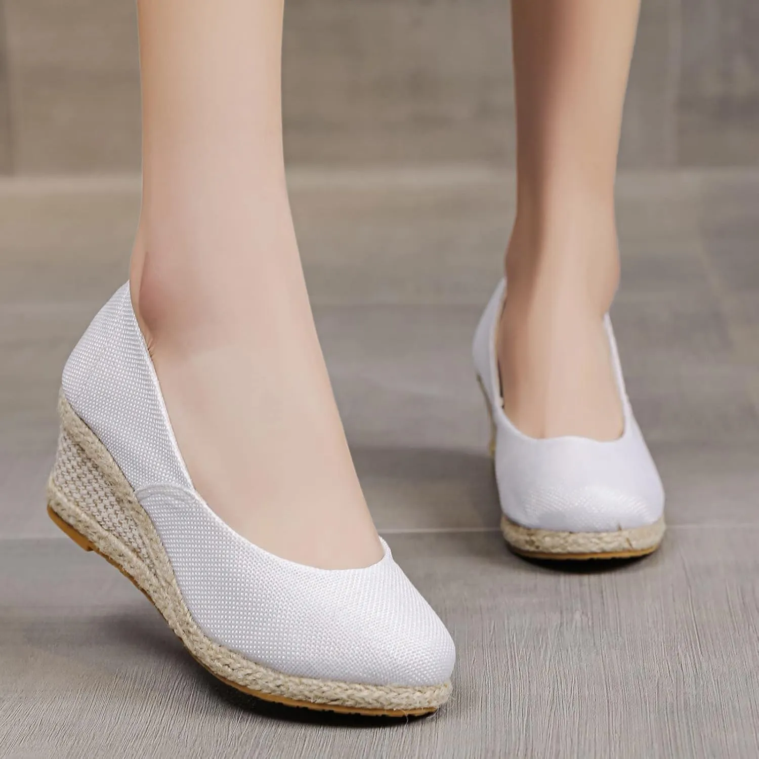 Womens Closed Toe Espadrille Wedge Heels Sandals, 2023 Retro Casual Ankle Strap Platform Wedges Summer Shoes Womens Espadrilles