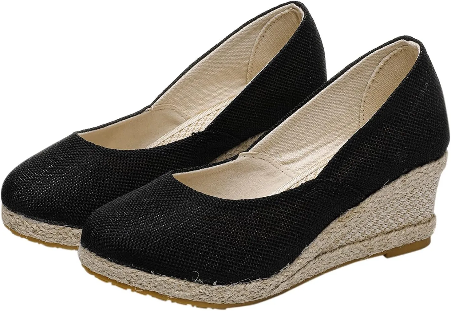 Womens Closed Toe Espadrille Wedge Heels Sandals, 2023 Retro Casual Ankle Strap Platform Wedges Summer Shoes Womens Espadrilles