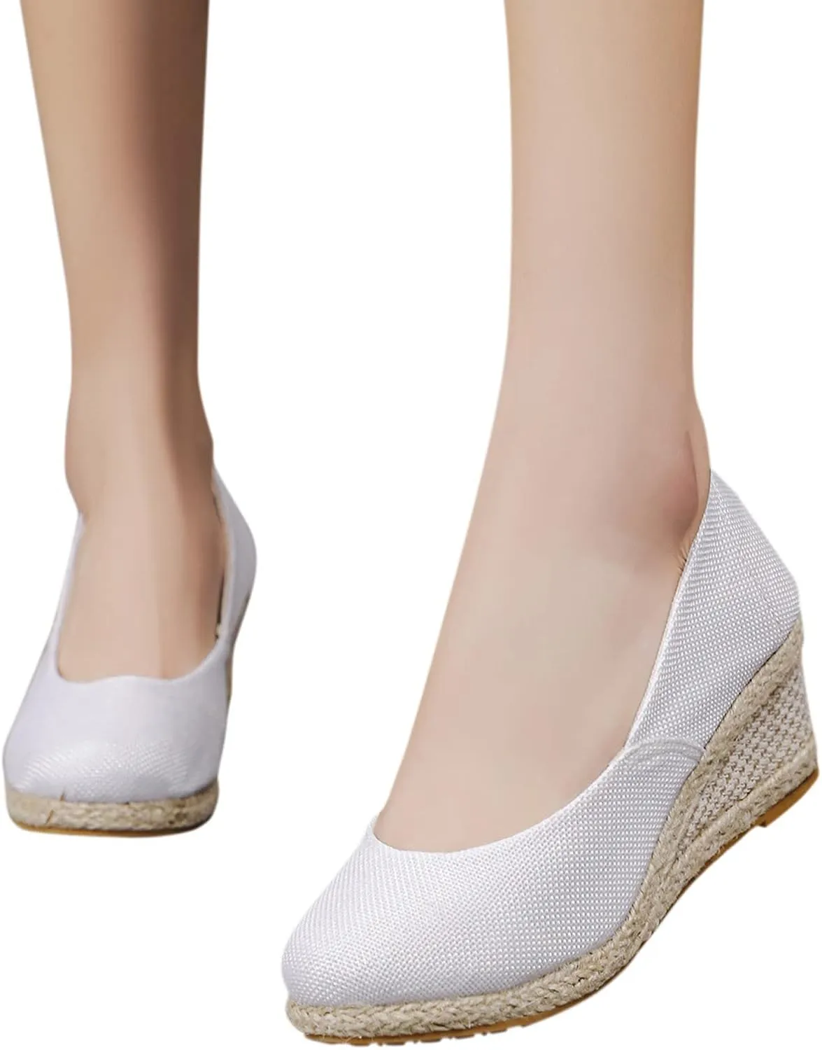 Womens Closed Toe Espadrille Wedge Heels Sandals, 2023 Retro Casual Ankle Strap Platform Wedges Summer Shoes Womens Espadrilles