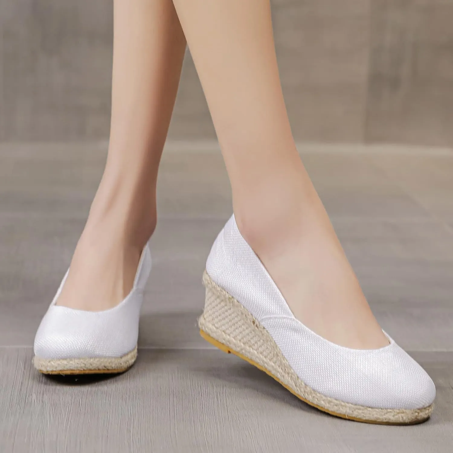 Womens Closed Toe Espadrille Wedge Heels Sandals, 2023 Retro Casual Ankle Strap Platform Wedges Summer Shoes Womens Espadrilles