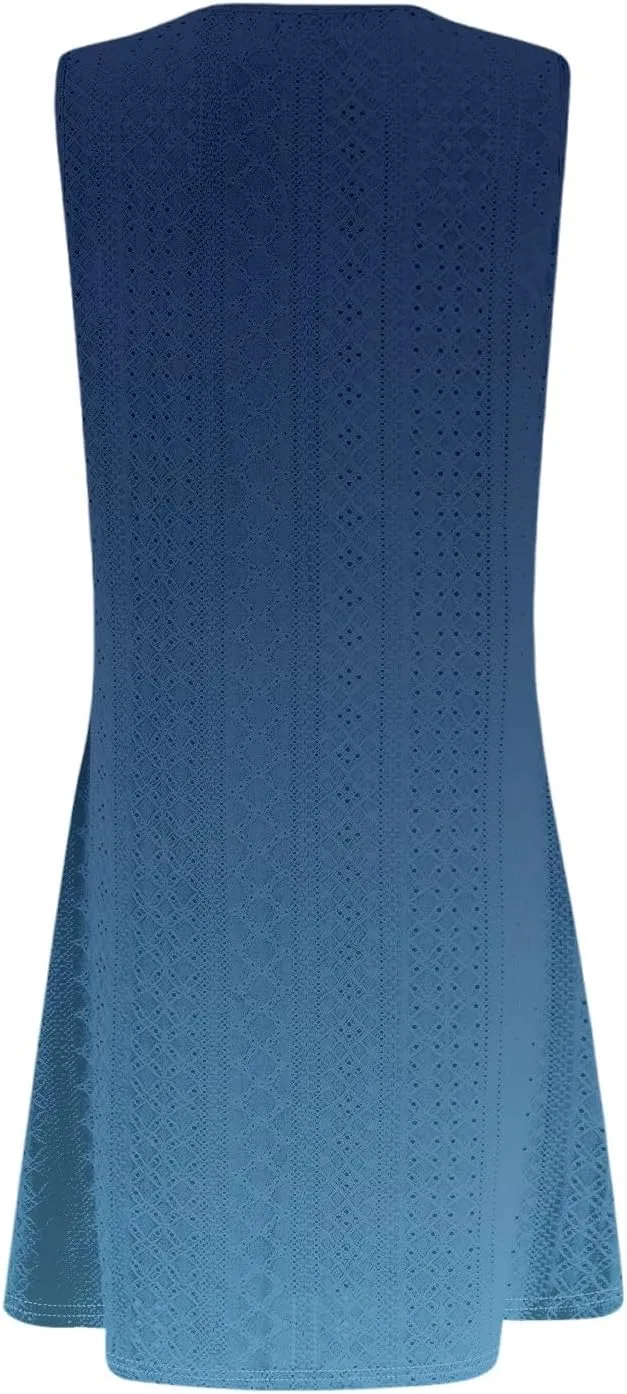 Womens Dresses for Women 2025 Fashion Spring Sleeveless Pockets Sundress Casual Summer