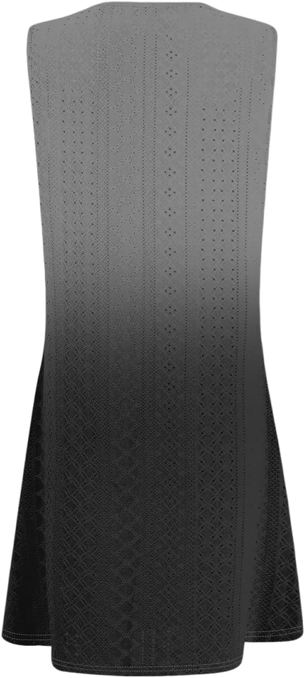 Womens Dresses for Women 2025 Fashion Spring Sleeveless Pockets Sundress Casual Summer