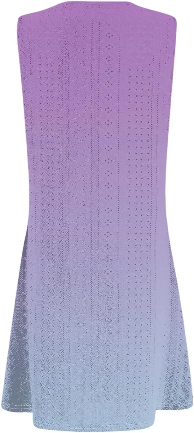 Womens Dresses for Women 2025 Fashion Spring Sleeveless Pockets Sundress Casual Summer