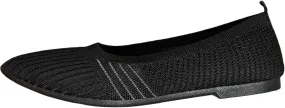 Womens Flats Summer Knitting Walking Shoes Breathable Mesh Loafers Round Toe Slip On Ballerina Walking Flats Shoe