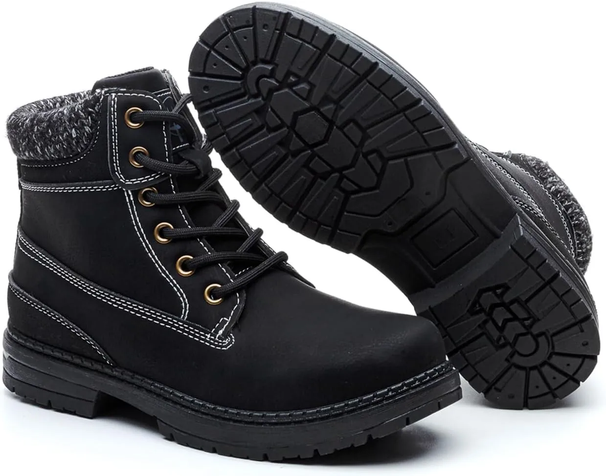Womens Hiking Work Winter Boots - Outdoor Waterproof Lightweight Ankle Boots