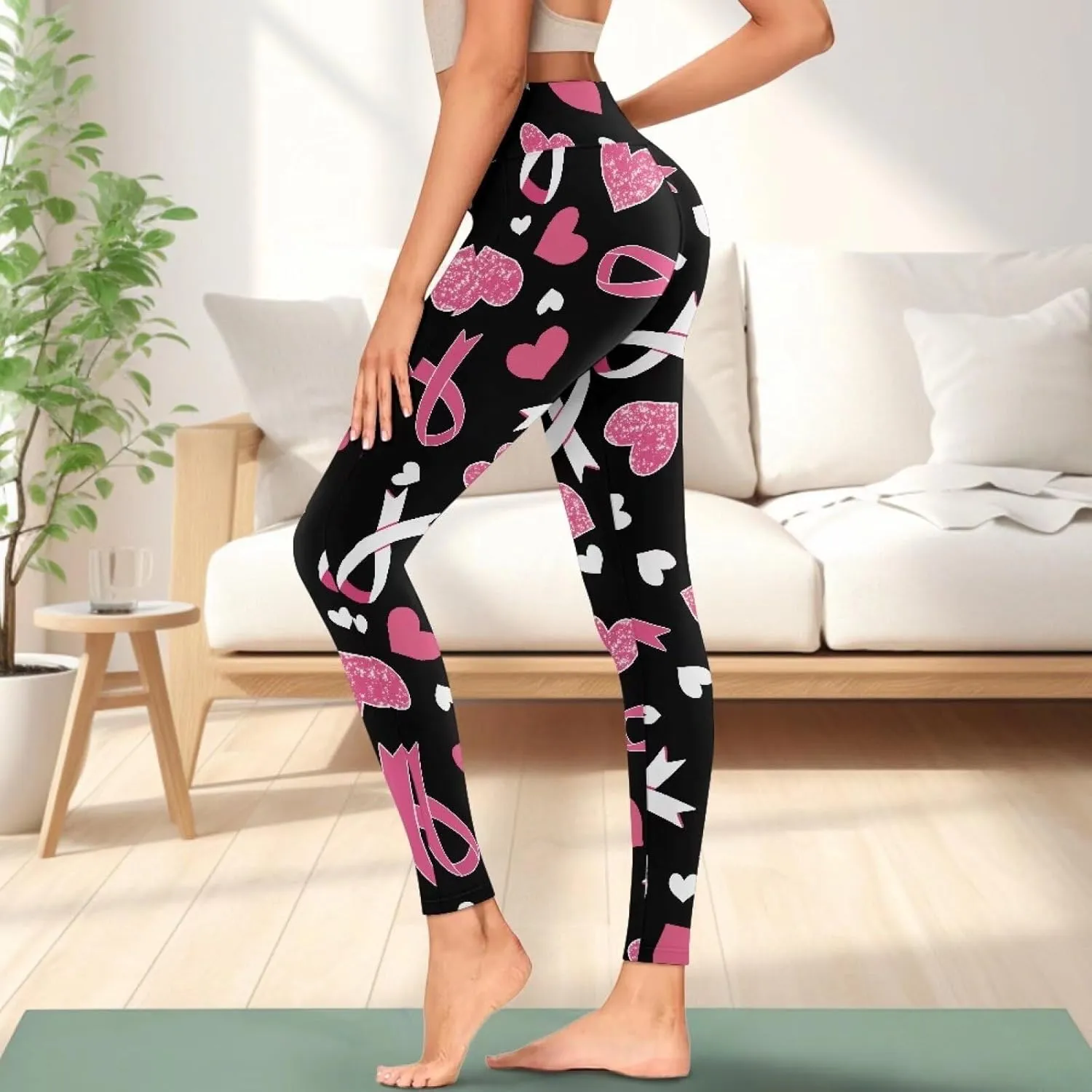 Womens Leggings XS-3XL Workout Pants with Pockets Tummy Control Yoga Leggings Full Length