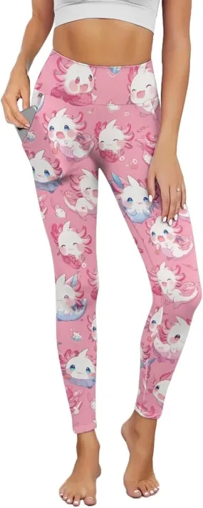 Womens Leggings XS-3XL Workout Pants with Pockets Tummy Control Yoga Leggings Full Length