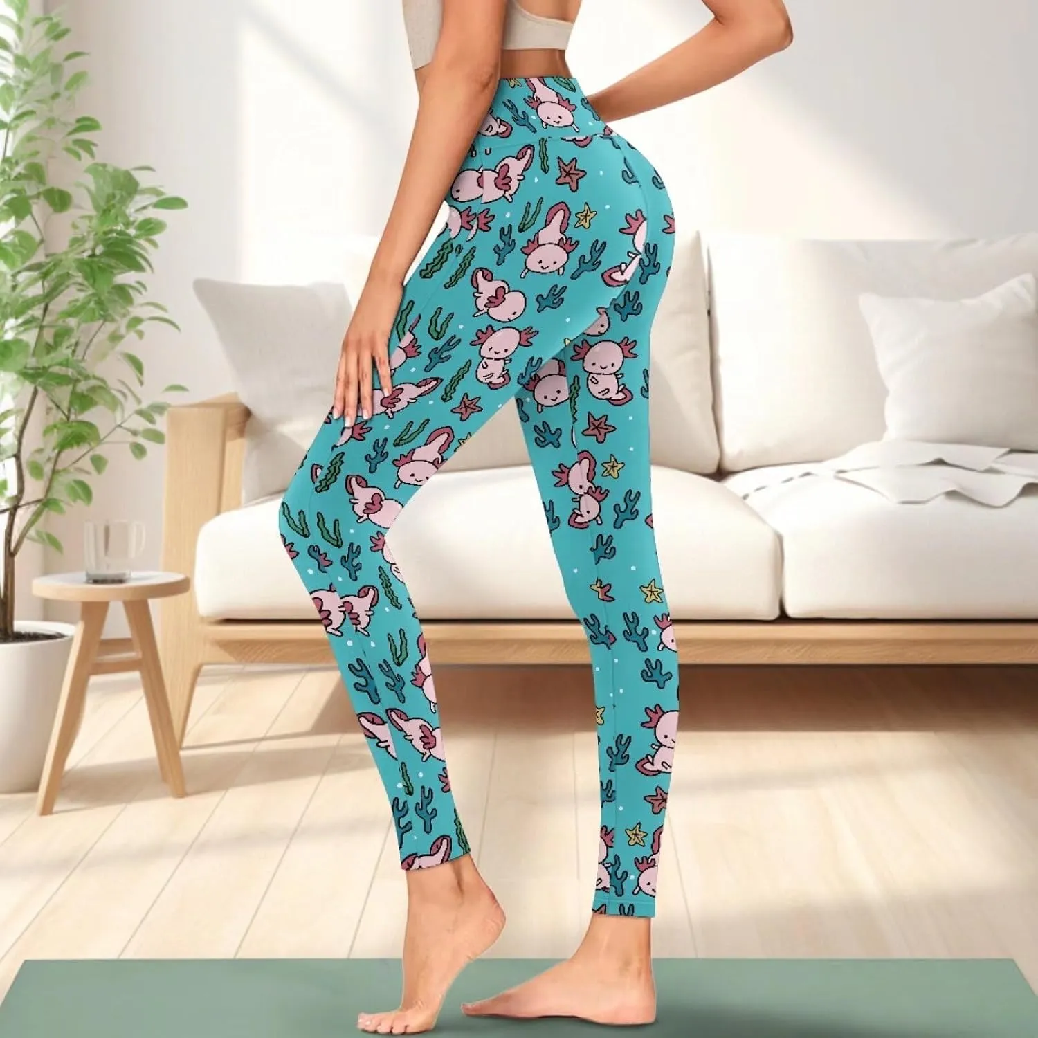 Womens Leggings XS-3XL Workout Pants with Pockets Tummy Control Yoga Leggings Full Length