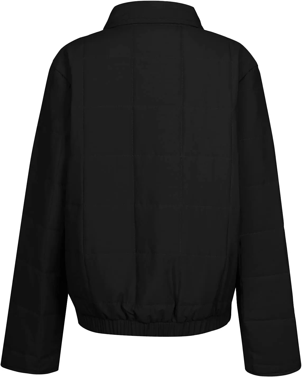 Womens Long-Sleeve Hooded Puffer Coat Jacket Loose Pocket Cotton Jacket Womens Winter Jacket Women Winter Jacket