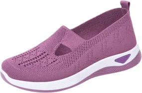 Womens Orthopedic Comfortable Walking Shoes Slip On Sneakers with Arch Support Casual Loafers Plantar Fasciitis Relief Foot Heel Pain Diabetic
